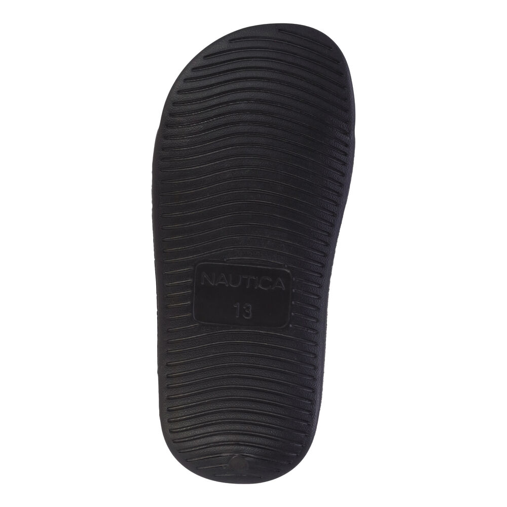 Logo Slide Sandal,Black,large