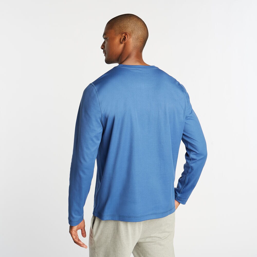 SUPER SOFT LONG SLEEVE TEE,Windsurf Blue,large