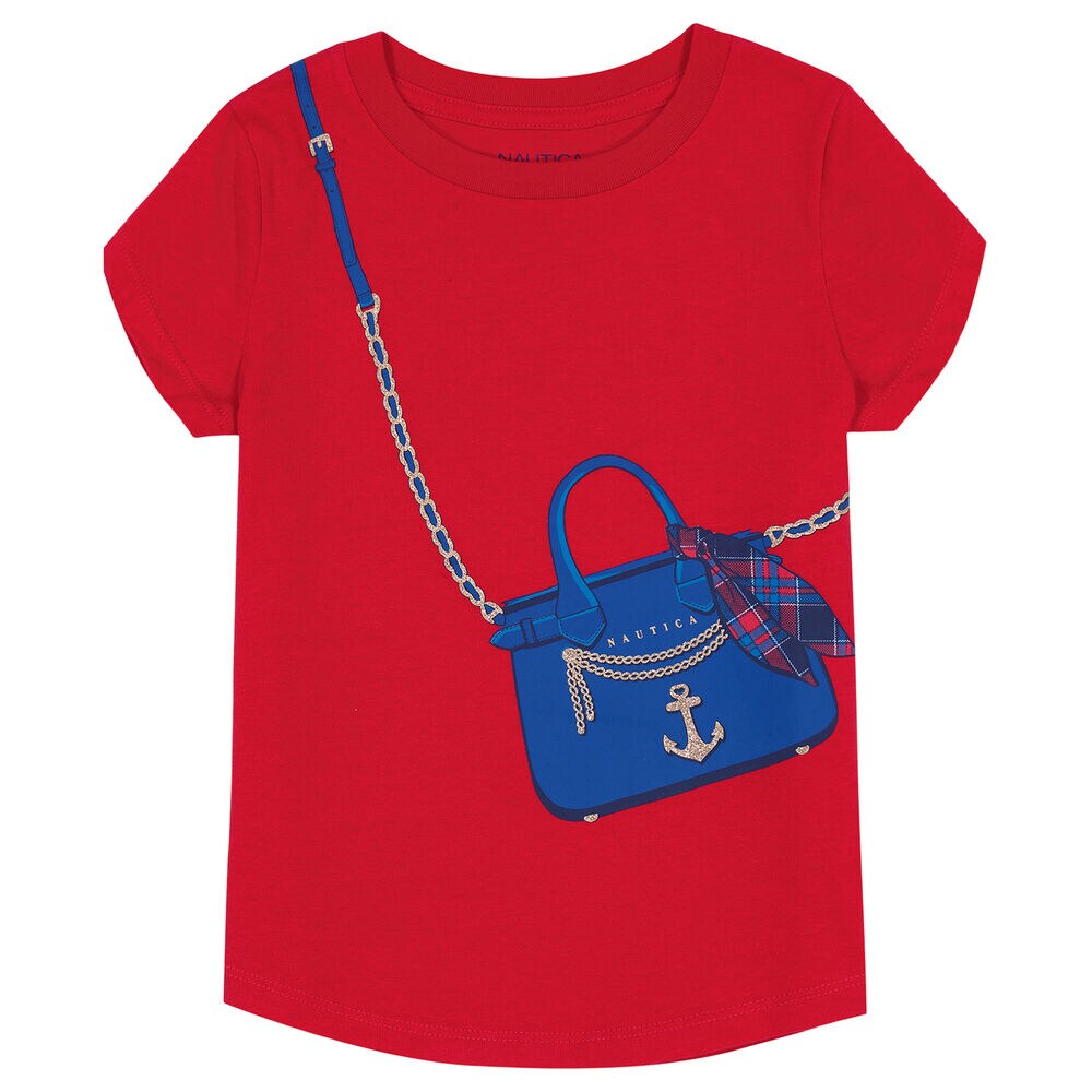 Little Girls’ Purse Graphic T-Shirt (4-6X),Pale Orchid,large