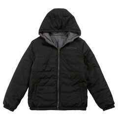  Boy's Reversible Bubble Jacket (8-16),Black,large