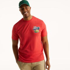 Big & Tall Beach Vibe Graphic T-Shirt,Buoy Red,large