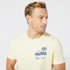 BIG & TALL POSTCARD GRAPHIC TEE,French Vanilla,large