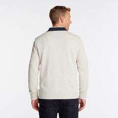 BRAND ICON QUARTER-ZIP PULLOVER,Oatmeal Heather,large