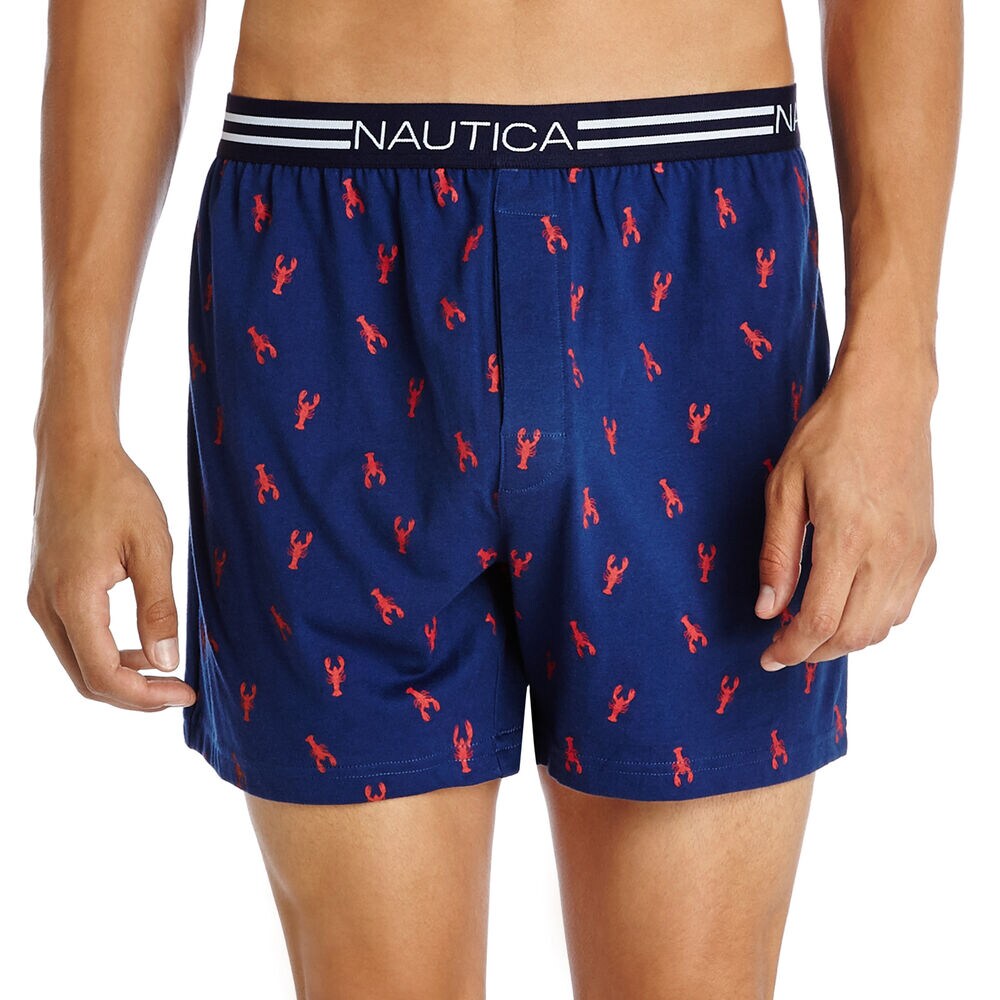HOLIDAY LOBSTER WOVEN BOXER,Tropic Wave,large