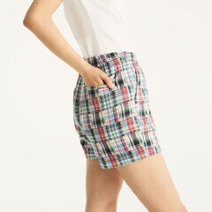 4" Patchwork Dock Short,Navy,large