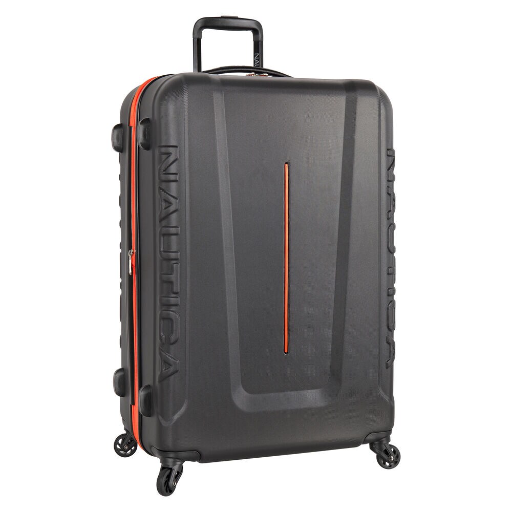 Vernon Bay 28" Hardside Spinner Luggage in Grey/Orange,Grey Heather,large