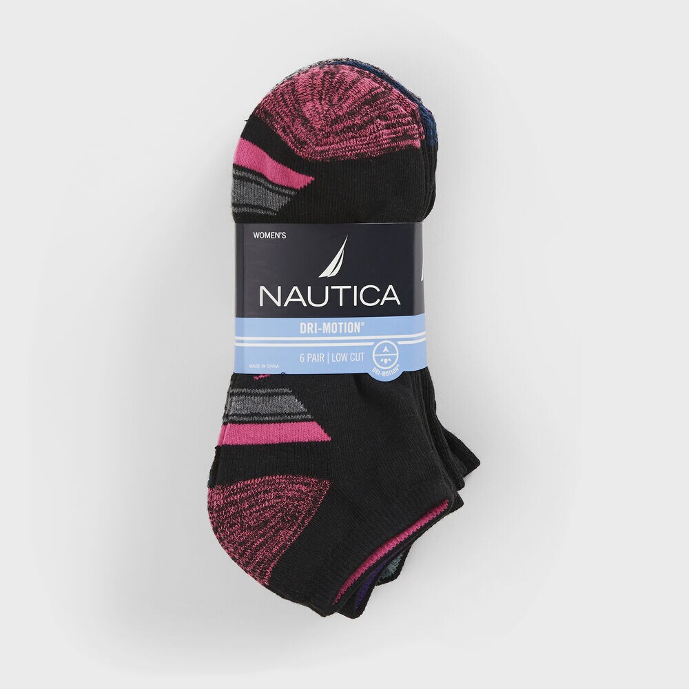 6-PACK HEATHERED ATHLETIC SOCK IN BLACK,Multi,large