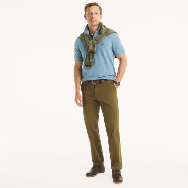 Classic Fit Heather Deck Polo