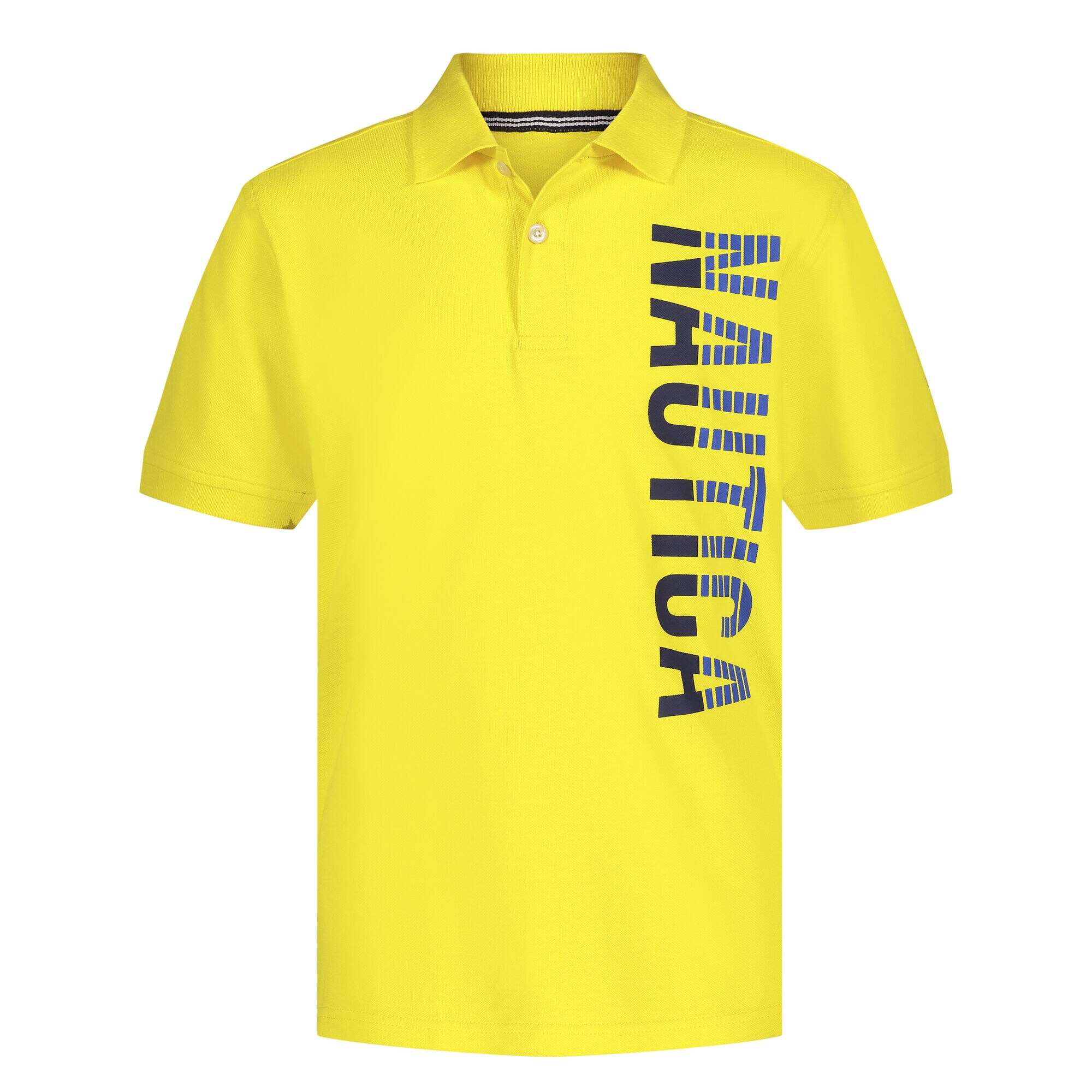 LITTLE BOYS' VERTICAL LOGO GRAPHIC POLO (4-7),Marigold,large