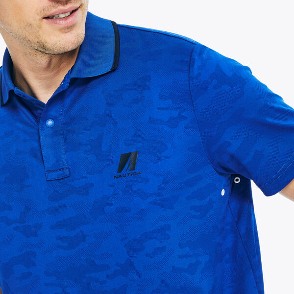 CLASSIC FIT PRINTED MESH POLO