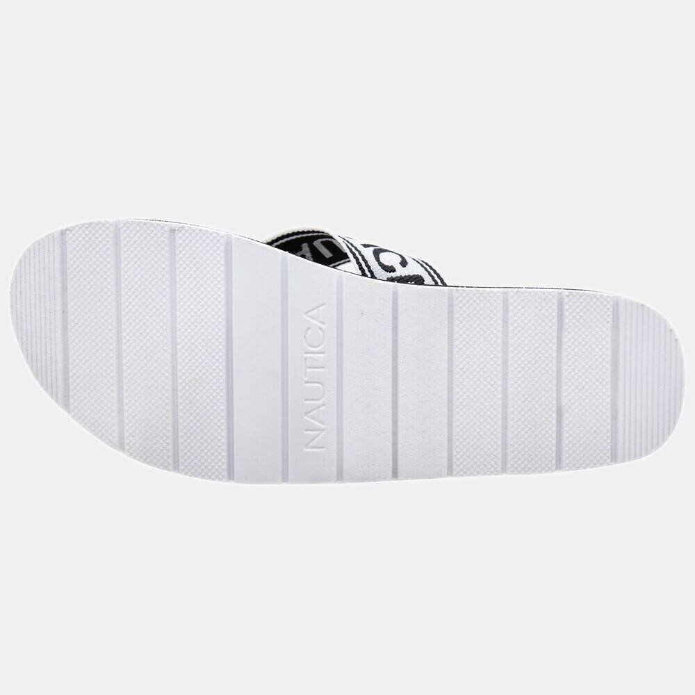 NEON-ACCENTED LOGO SLIDE SANDAL,Port Scarlet,large