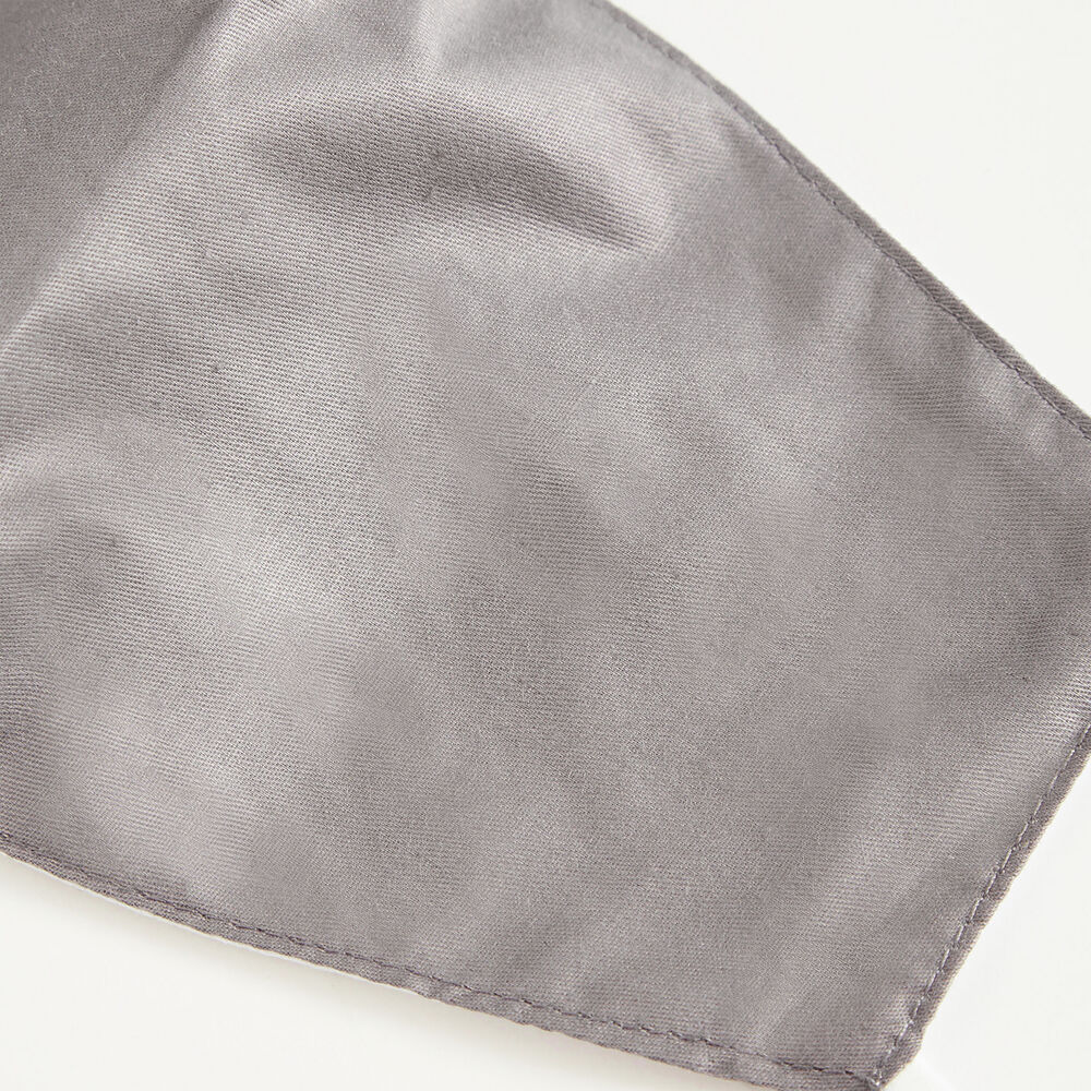 DENIM AND SOLID REUSABLE FACE MASK, 2 PACK,Grey Heather,large