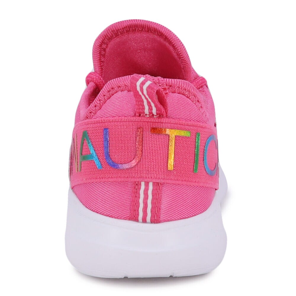 GIRLS' LACE-UP SNEAKER ,Lure Red Heather,large