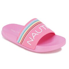 Rainbow Slide Sandal,Reckoning Red,large