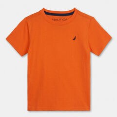 LITTLE BOYS' BRAND ICON LOGO T-SHIRT (4-7),Coral Resort,large