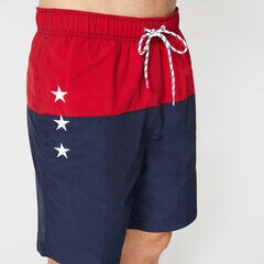8" COMPETITION COLORBLOCK QUICK-DRY SWIM,Nautica Red,large