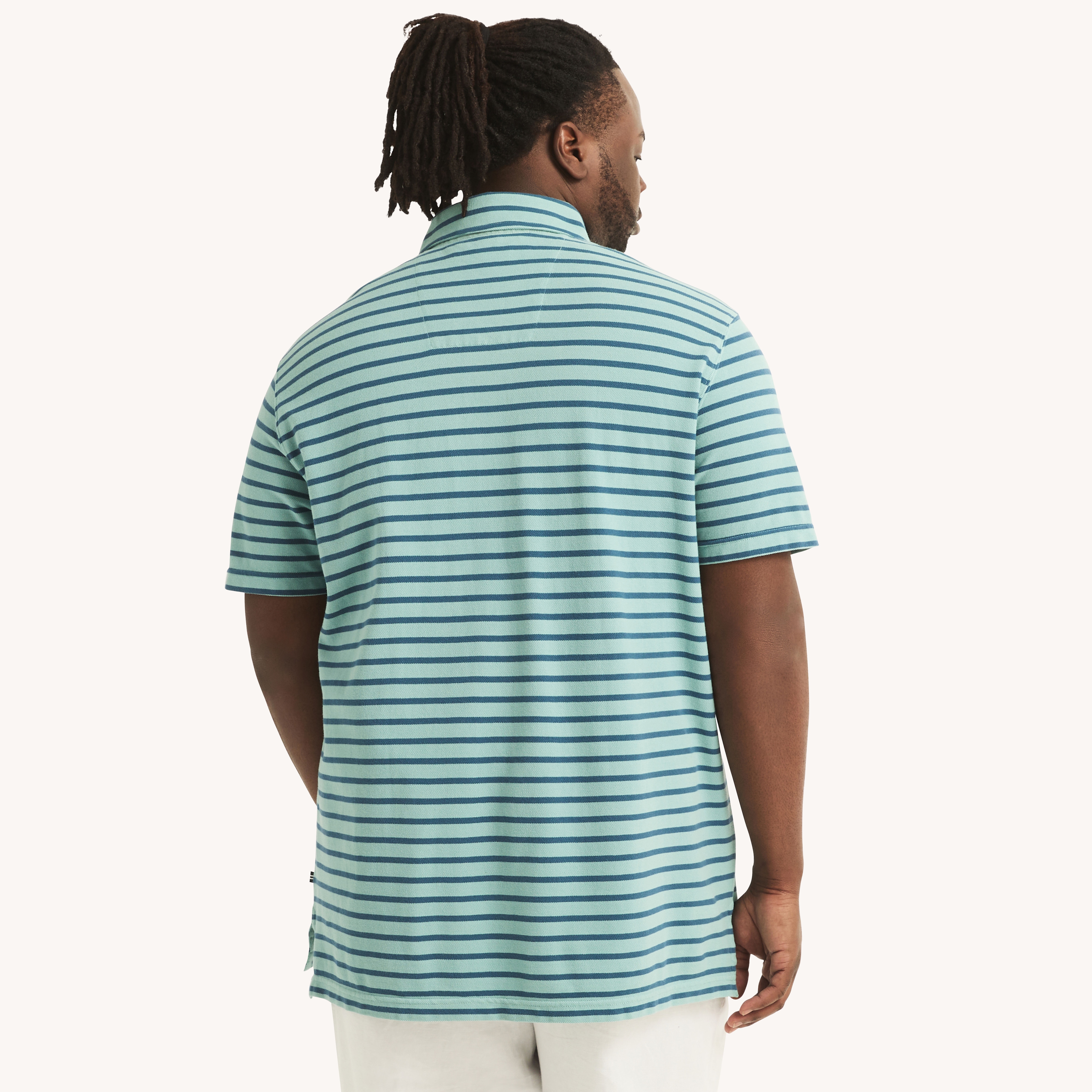 Big & Tall Classic Fit Deck Striped Polo | Nautica