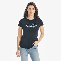 EMBROIDERED LOGO T-SHIRT,True Black,large