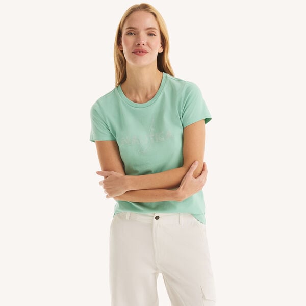 Studded Logo Graphic T-Shirt