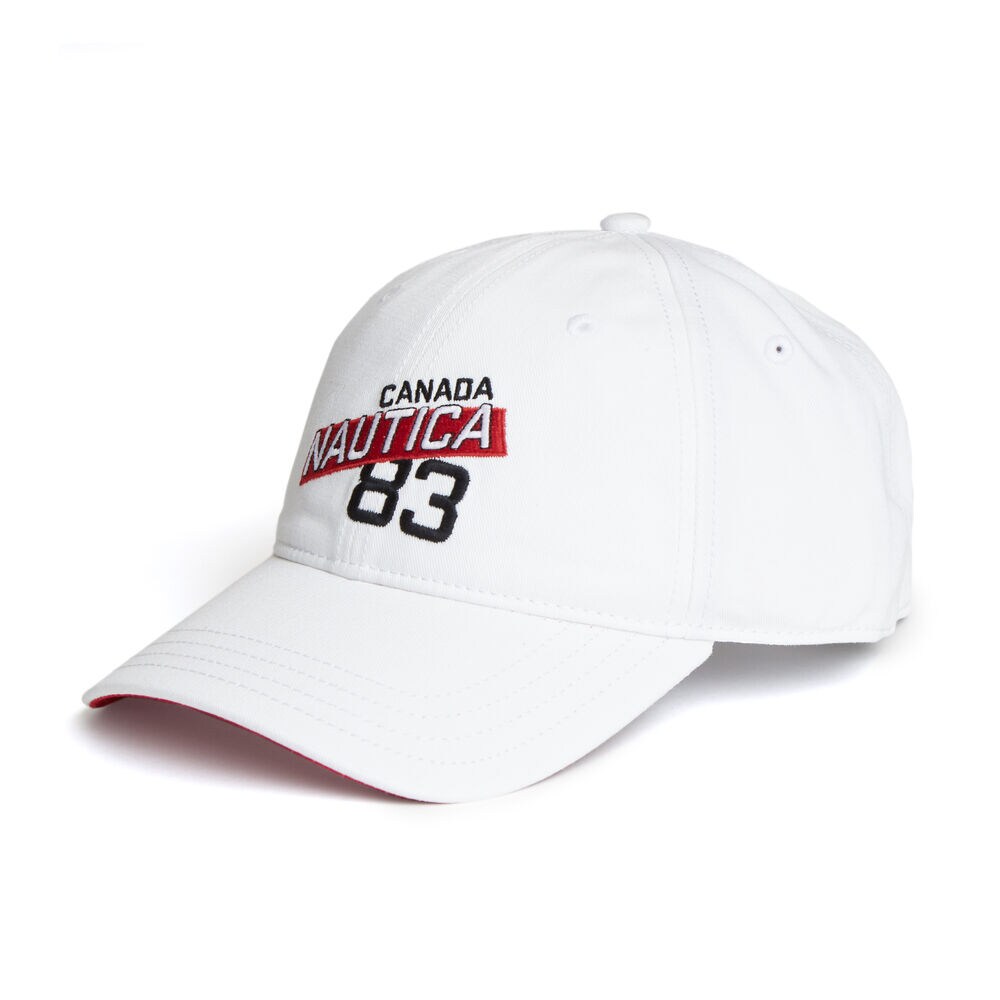 Canada Baseball Cap,Bright White,large