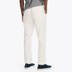 CLASSIC FIT LINEN PULL-ON PANT,Bright White,large