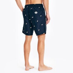 Shark Week x Nautica 8" Printed Swim,Navy,large