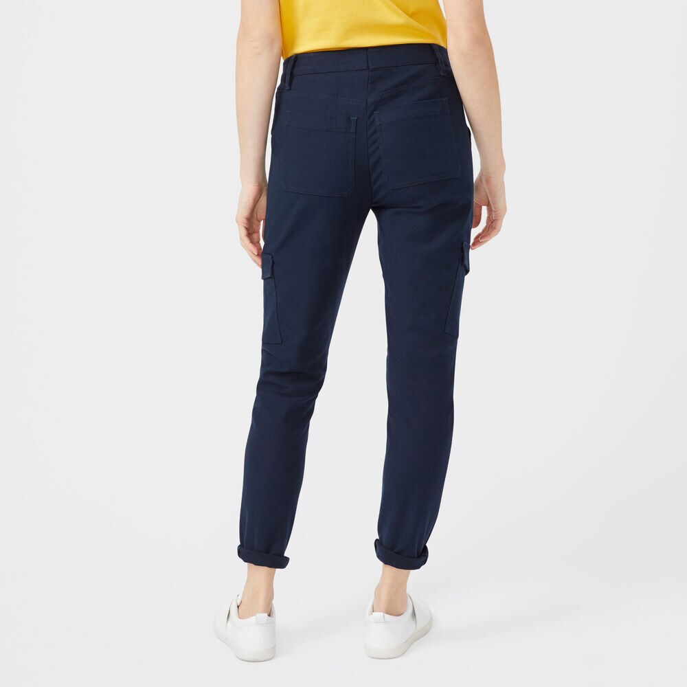 SKINNY UTILITY TWILL PANT,Stellar Blue Heather,large