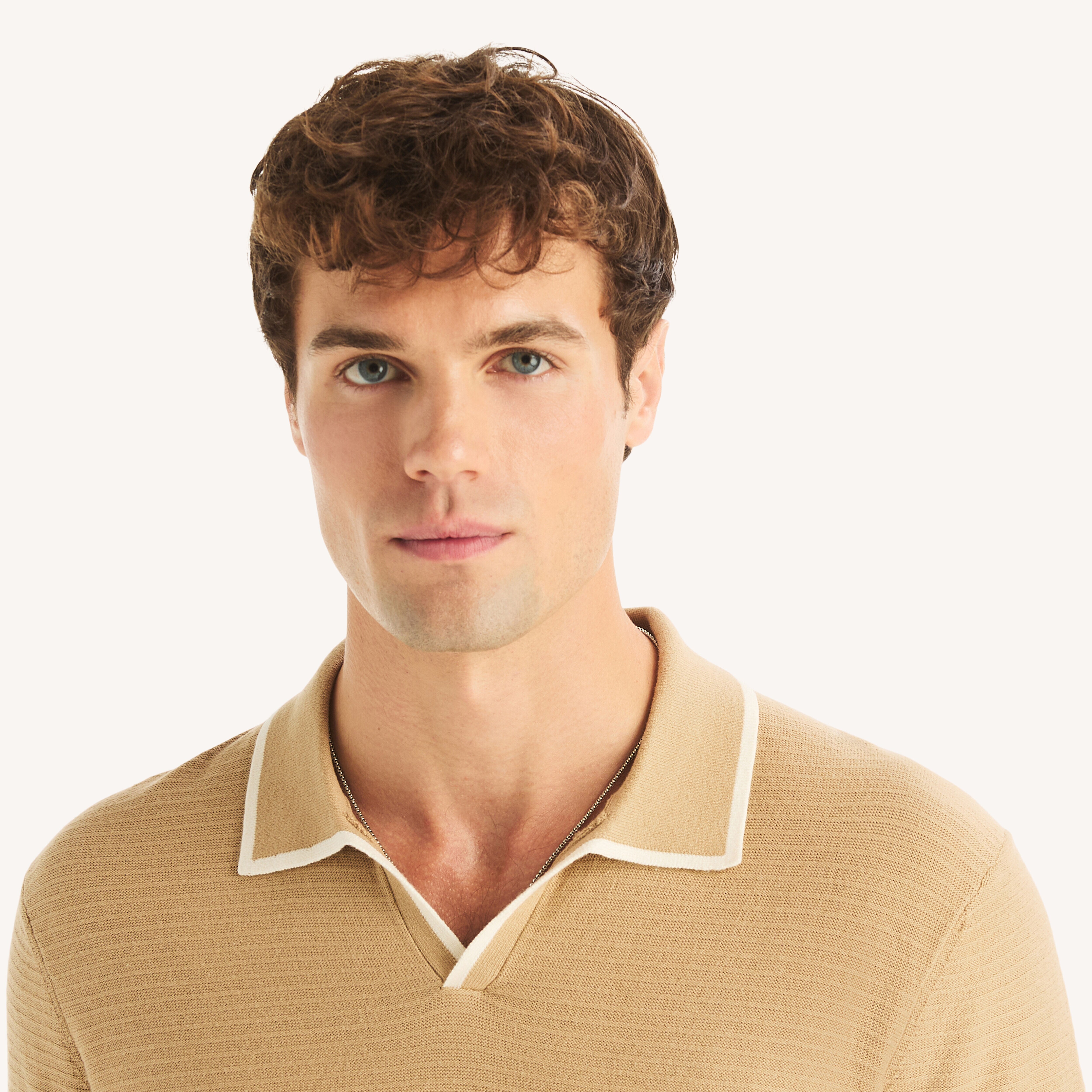 Tipped Textured Sweater Polo | Nautica