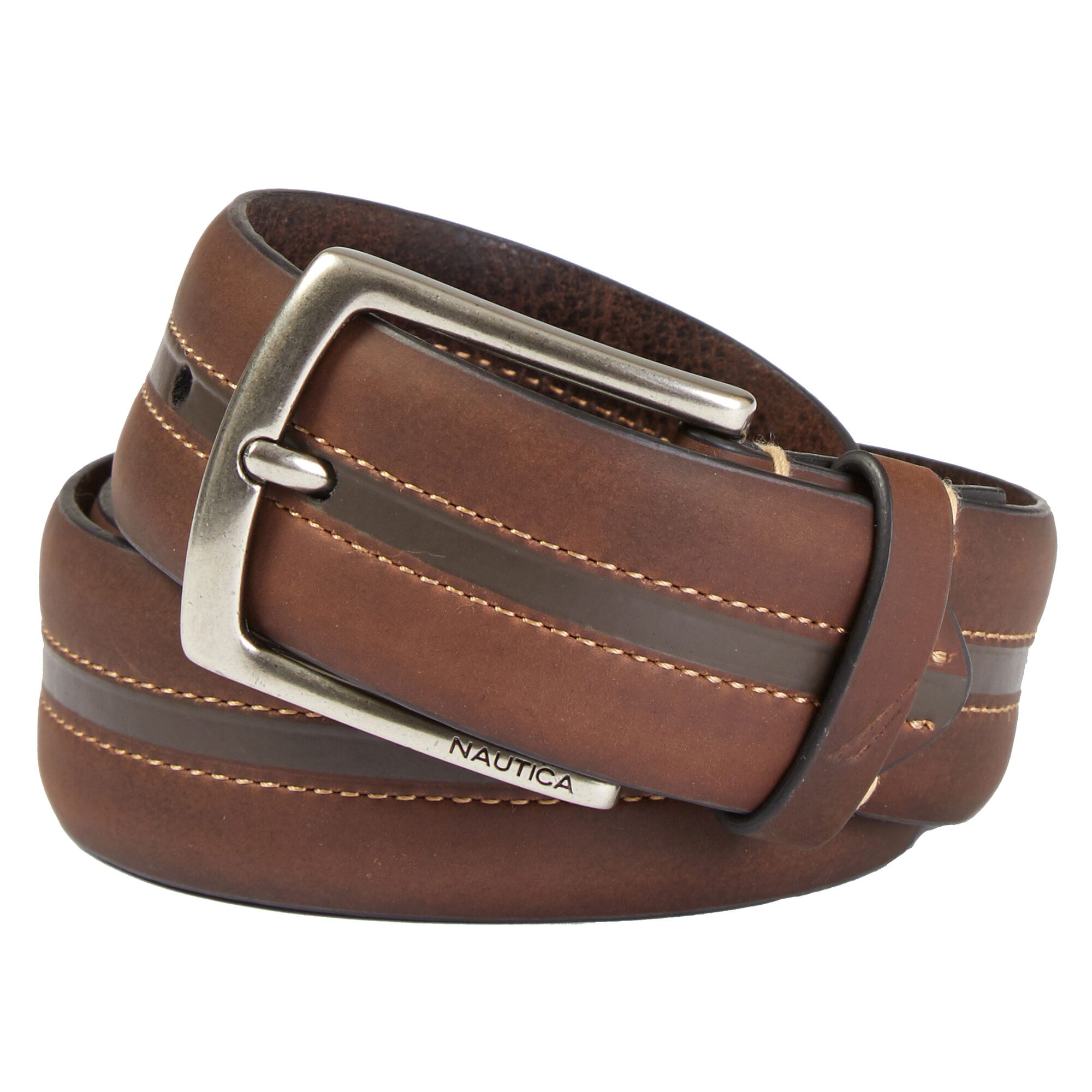 Two-Tone Belt,Brown Stone,large