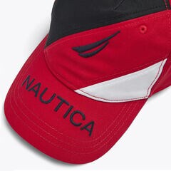 COLORBLOCK LOGO CAP,Nautica Red,large
