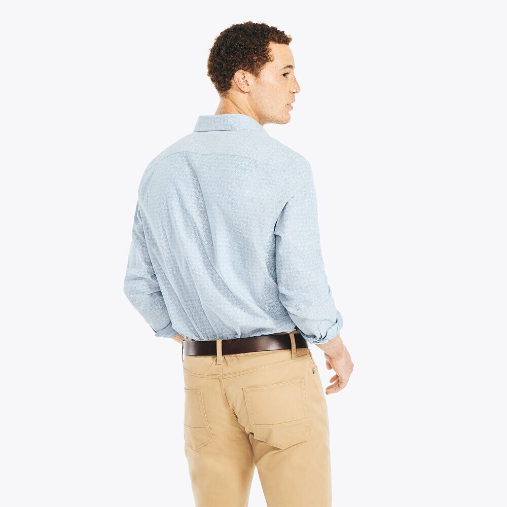 FLORAL PRINT SHIRT,Estate Blue,large