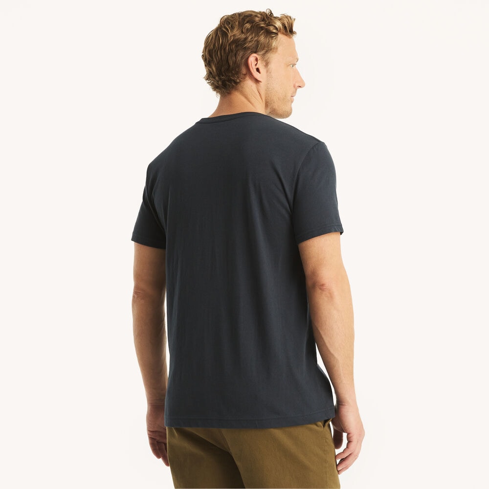 Whimsical Shark Graphic T-Shirt,Navy,large