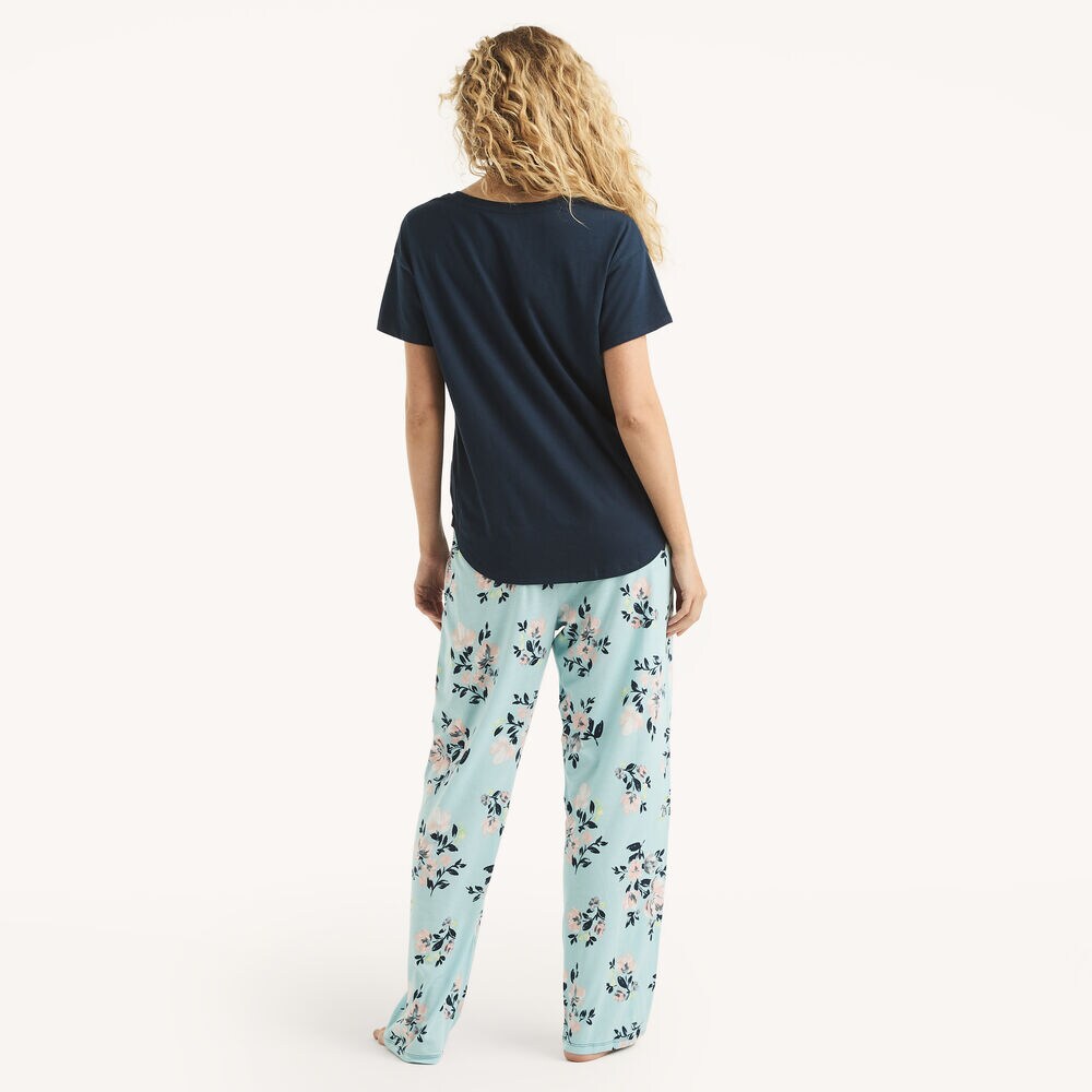 Printed Pajama Pant Set,Federal Blue,large
