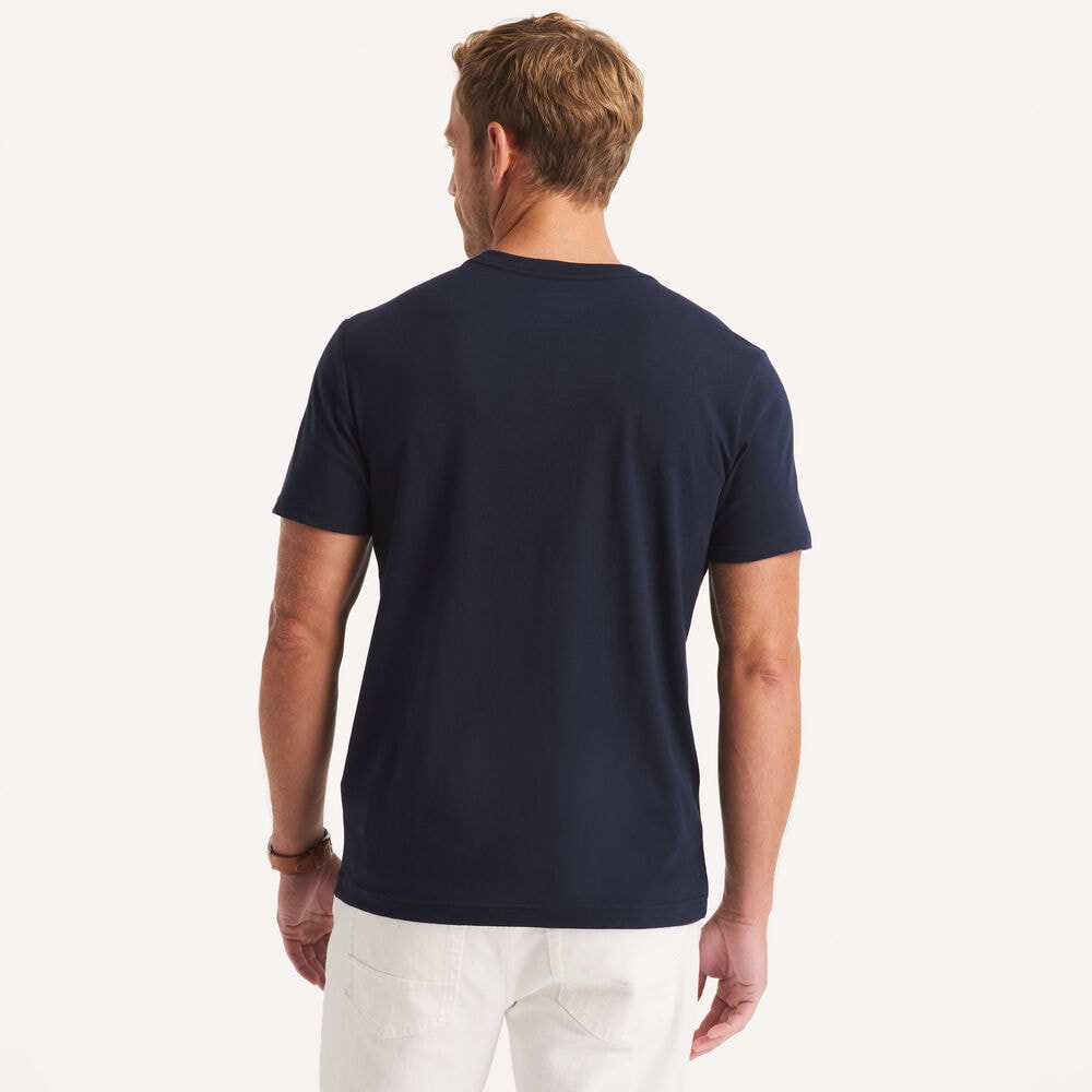 Nautica Americana Graphic T-Shirt,Stellar Blue Heather,large