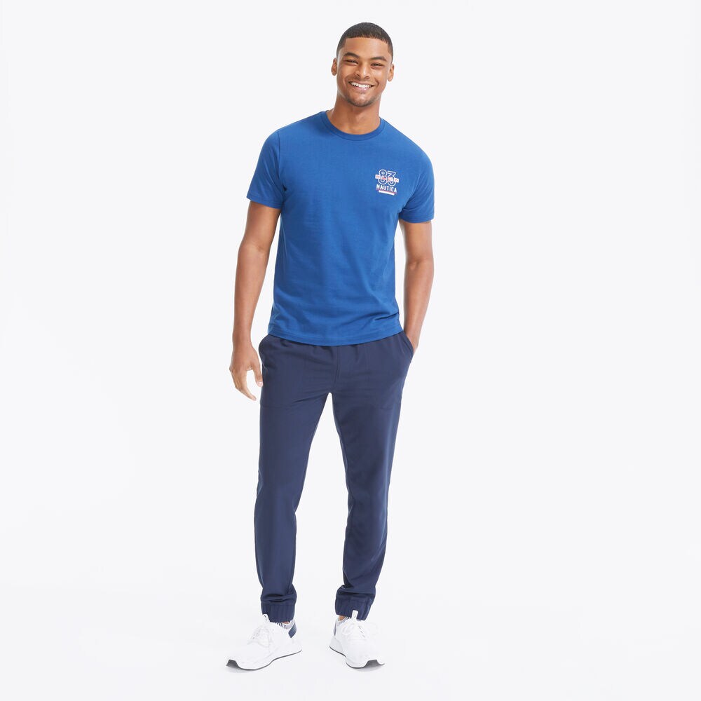 83 SAILING GRAPHIC T-SHIRT,Estate Blue,large