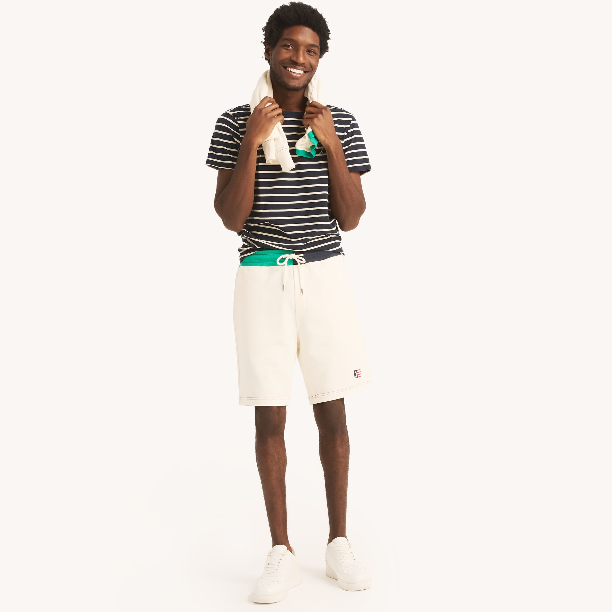 9" Colorblock Short,Sail White,large