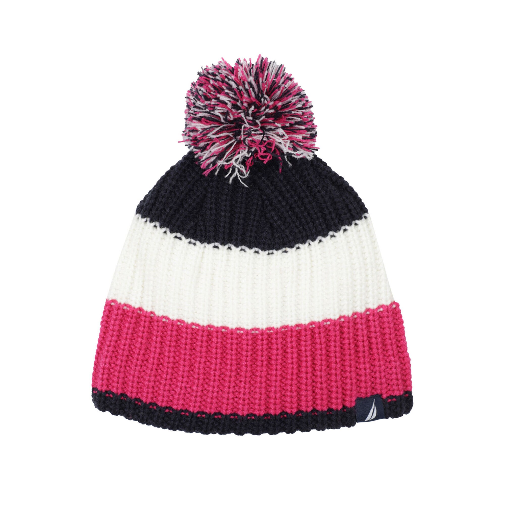 KIDS' COLORBLOCK POM-POM HAT,Ridge,large