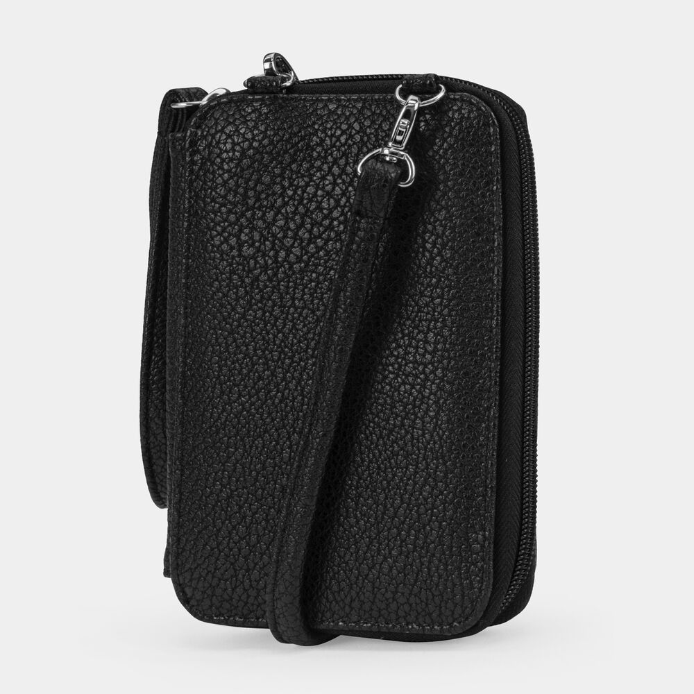 CAROLINE PHONE CASE WITH STRAP,True Black,large