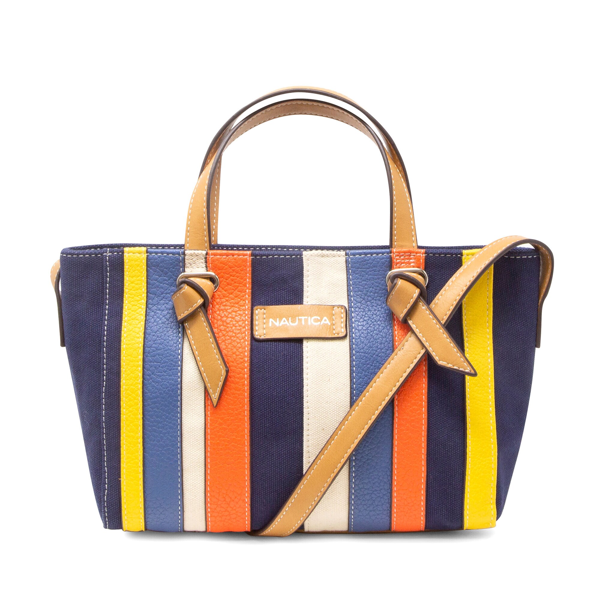 MIXED STRIPE CROSSBODY WITH HANDLES,Ice Blue,large