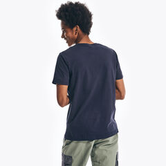 MAP NAVIGATION GRAPHIC T-SHIRT,Navy,large