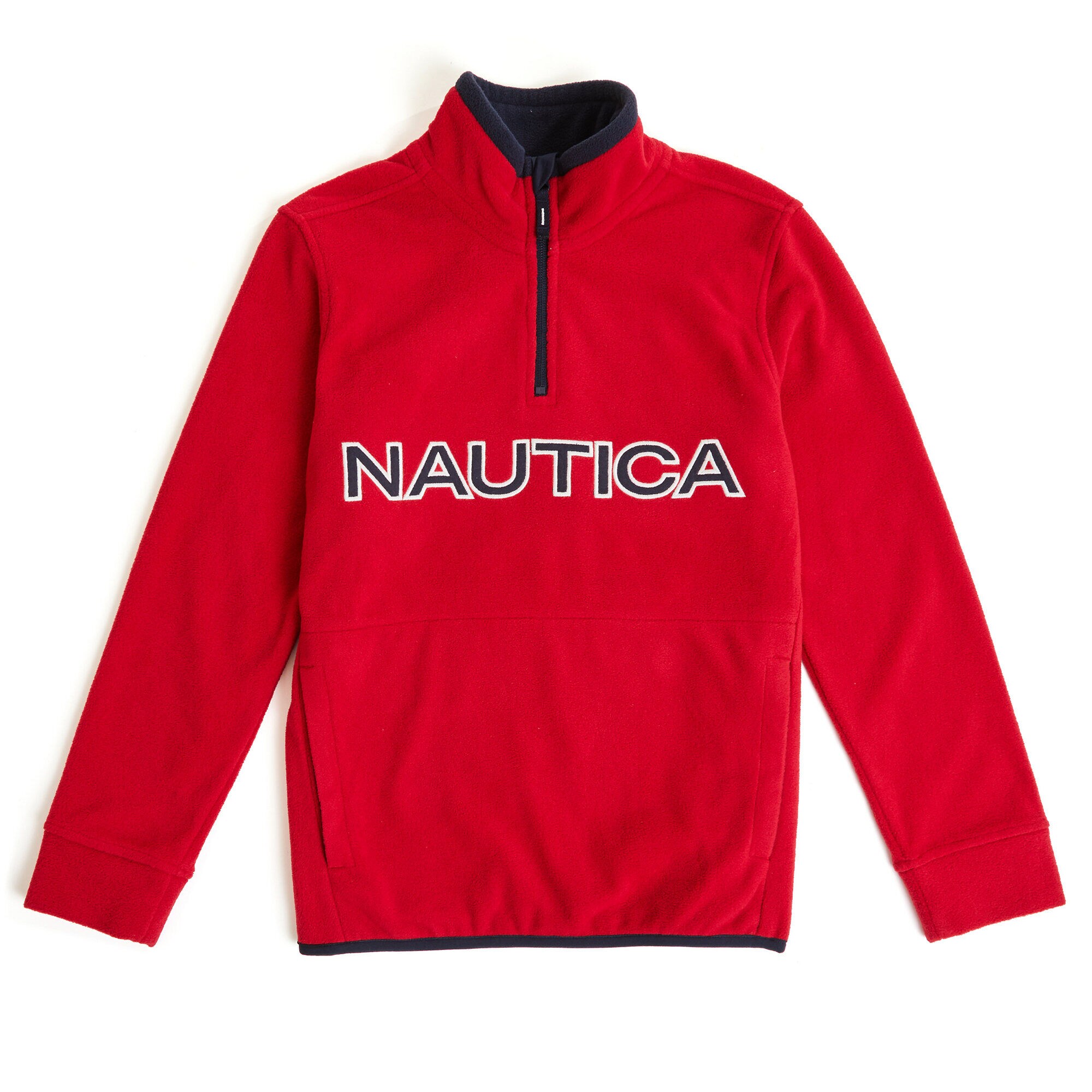 Toddler Boys' Nautica Quarter-Zip Nautex Hoodie (2T-4T),Dark Acacia,large