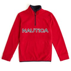 Toddler Boys' Nautica Quarter-Zip Nautex Hoodie (2T-4T),Dark Acacia,large