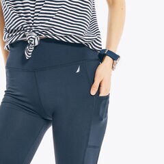 NAVTECH HIGH-WAISTED BIKER SHORT,Stellar Blue Heather,large