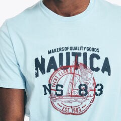 MARITIME 83 GRAPHIC T-SHIRT,Cobalt Wave,large