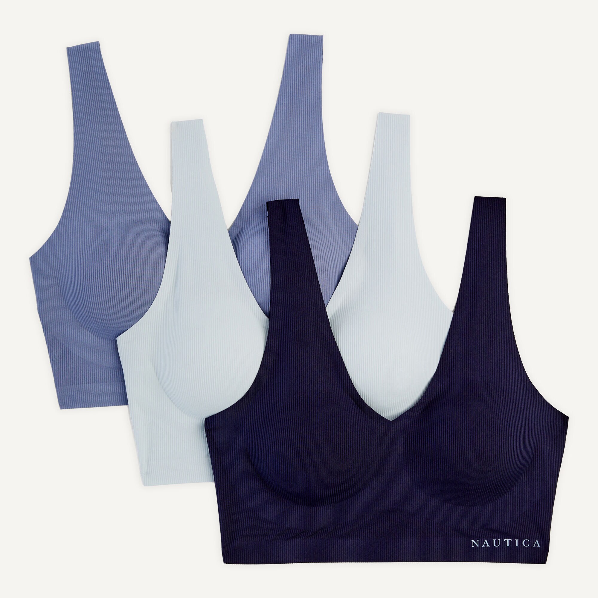 Laser-Cut Bra, 3-Pack,Little Boy Blue,large