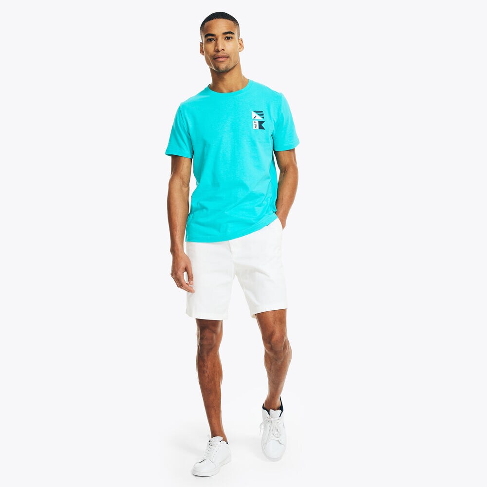 SAILING DIVISION GRAPHIC T-SHIRT,Light Olive,large