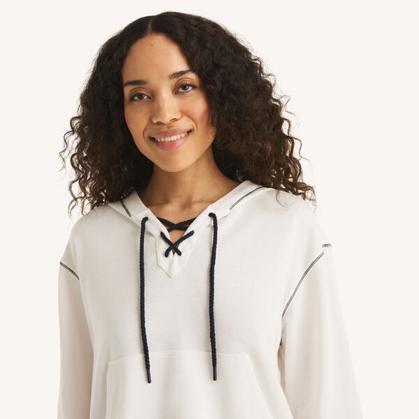 Lace-Up Hoodie