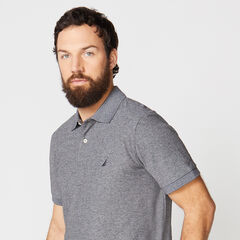 CLASSIC-FIT PERFORMANCE POLO,Charcoal Heather,large