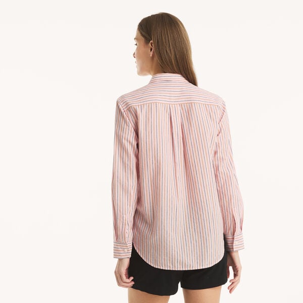 Striped Button-Up Shirt