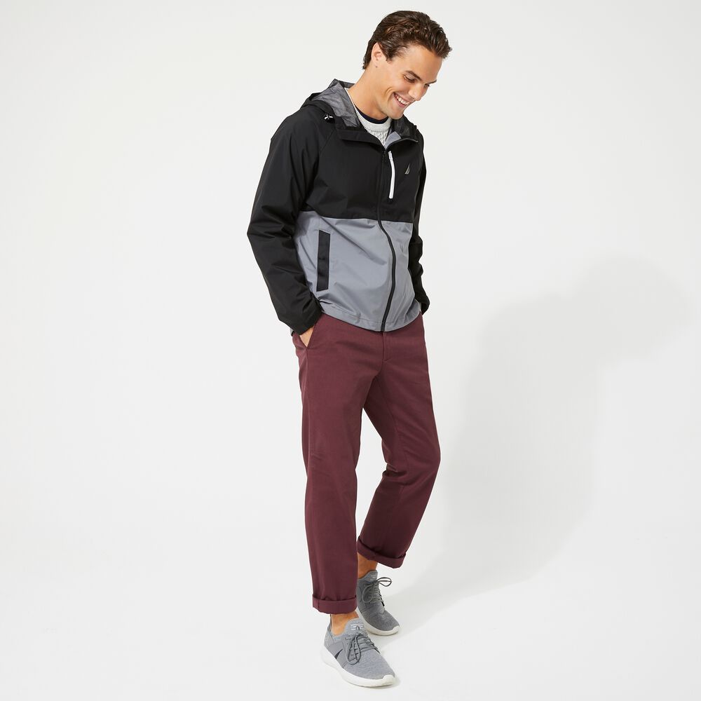 COLORBLOCK RAINBREAKER JACKET,Grey Shadow,large
